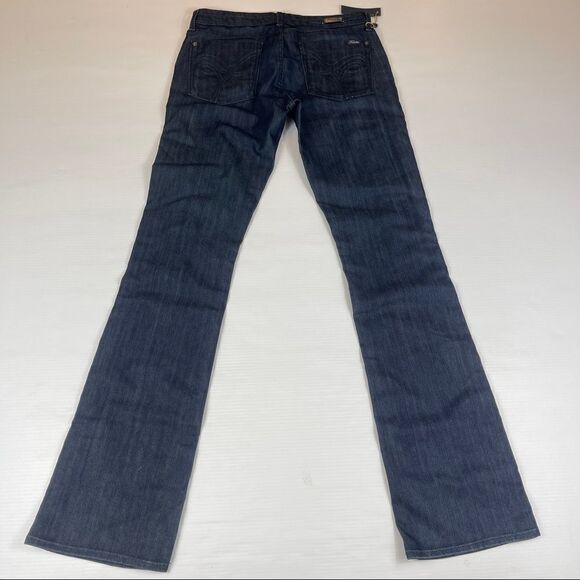 NWT Fidelity Jeans Japan Rose Long Flare Phantom Rinse Denim Women's Size 29 - Picture 4 of 11